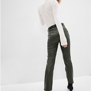 GAP NWT green vegan leather pants size 29/8